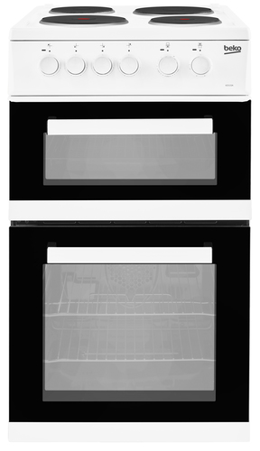 Beko KD533AW 50cm Twin Cavity Electric Cooker