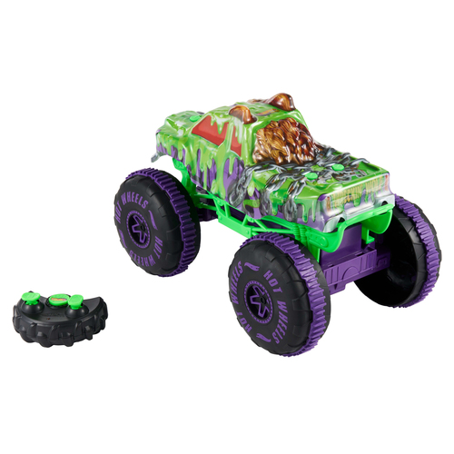 Hot Wheels Monster Trucks Mutant Chaos Wreckin’ Wolf RC, Battery-Powered Remote-Control Toy – image 5
