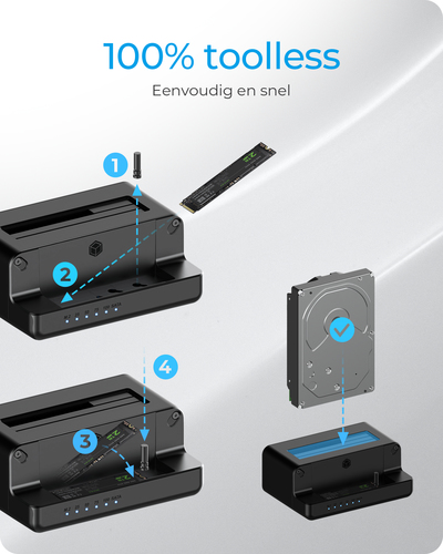 ICY BOX IB-2914MSCL-C31 Dockingstation met clone functie, afbeelding 8