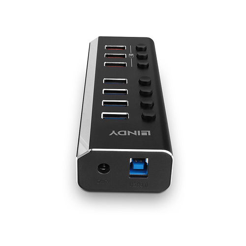 Lindy 4 Port USB 3.0 Hub with 3 Quick Charge 3.0 Ports - image 3