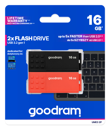 Goodram 2-PACK UME3-0160MXR11-2P – image 2