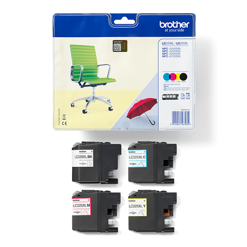 Brother LC229XL Inkjet Cartridge High Yield Multipack Cmyk - image 3