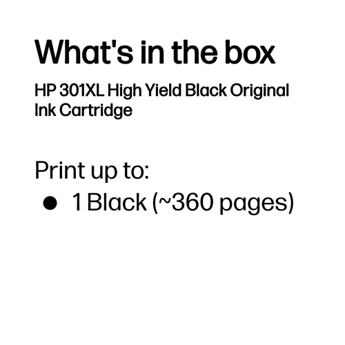 HP 301XL High Yield Black Original Ink Cartridge (CH563EE) - image 3