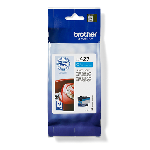 Brother LC427C Inkjet Cartridge Cyan LC427 C - image 1