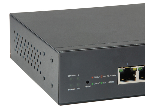 LevelOne 10-Port Web Smart Gigabit PoE Switch, 8 PoE Outputs, 2 x Gigabit SFP – image 3