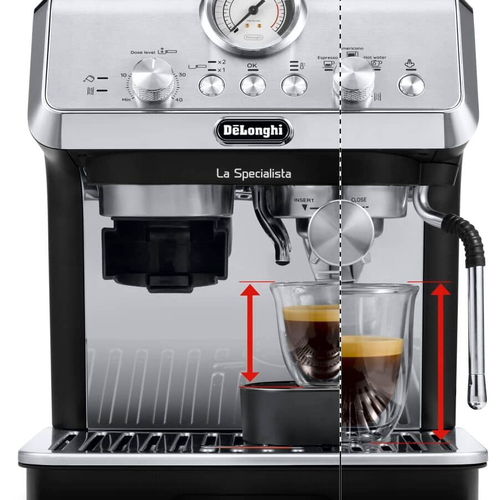 Delonghi Bean to Cup Manual Coffee Machine, La Specialista Arte in Silver Silver - image 2