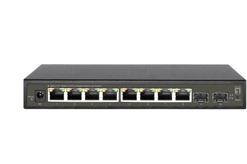 LevelOne GES-2110 сетевой коммутатор Управляемый L2 Gigabit Ethernet (10/100/1000) Черный