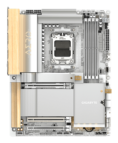 GIGABYTE X870E AERO X3D WOOD moederbord, afbeelding 2