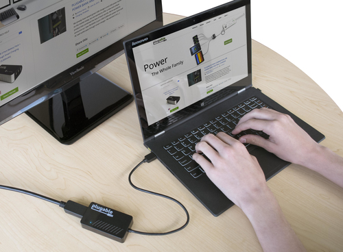 Plugable Technologies USB 3.0 to DisplayPort 4K DisplayLink Video Graphics Adapter for Multiple Monitors up to – image 2
