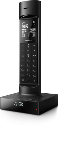 Philips M7701B/90 telephone DECT telephone Caller ID Black