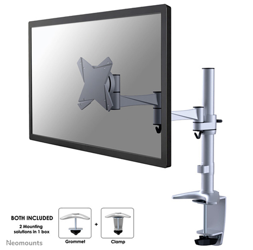 NEOMOUNTS Flatscreen Desk Mount Dual sil