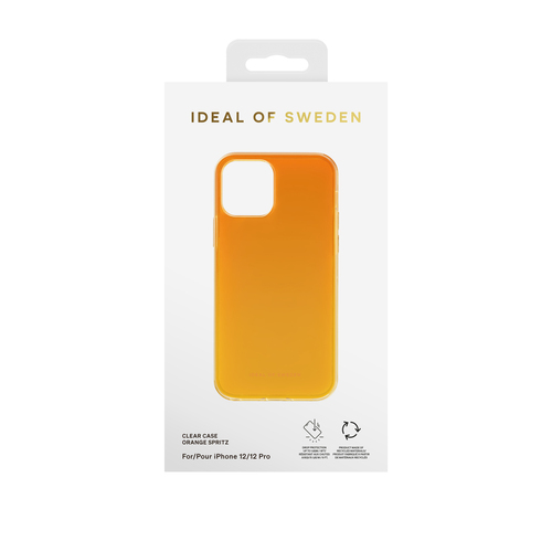 iDeal of Sweden Clear Case iPhone 12 / 12 Pro Orange Spritz – image 2