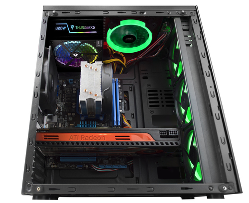 Mars Gaming MCGGREEN computer case Midi Tower Black – image 8