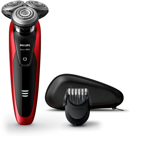 Philips SHAVER Series 9000 S9151/41R1 men's shaver Rotation shaver Black, Red