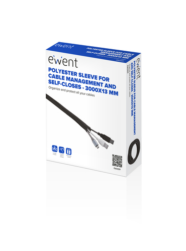 Ewent EW1559 organizador de cables Universal Pasacables Negro 1 pieza(s)