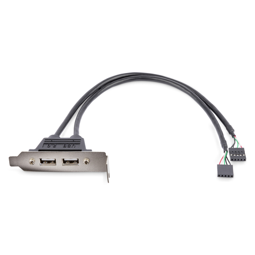 StarTech.com 2 Port USB A Female Low Profile Slot Plate Adapter – image 2