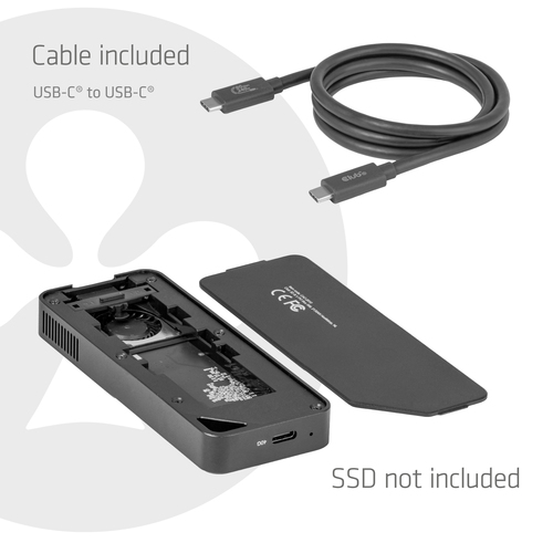 Club 3D Club CAC-2510 M.2 SSD-behuizing met Fan, afbeelding 5