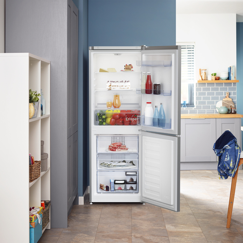 Beko CFG4552S 153cm 50/50 Small Frost Free Fridge Freezer - Silver - E Rated, Silver - image 7