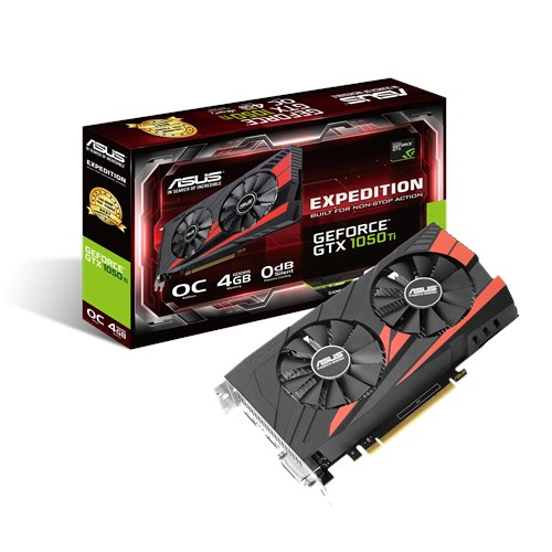 ASUS EX-GTX1050TI-O4G видеокарта NVIDIA GeForce GTX 1050 Ti 4 GB GDDR5