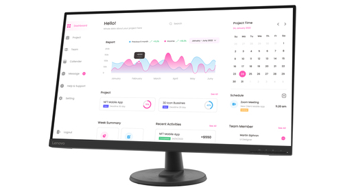 Lenovo D32-45 Monitor – image 2