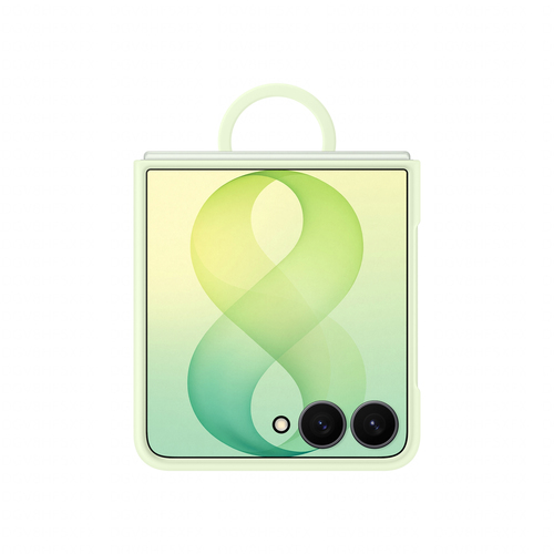 Samsung Galaxy Z Flip 8 Siliconen Back Cover met Magneet Groen, afbeelding 2