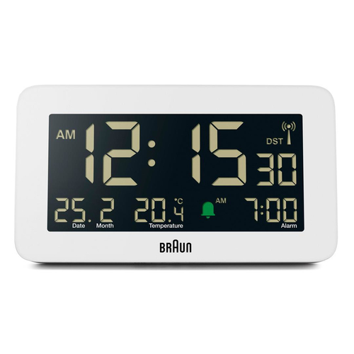 Braun BC10 Reloj despertador digital Blanco