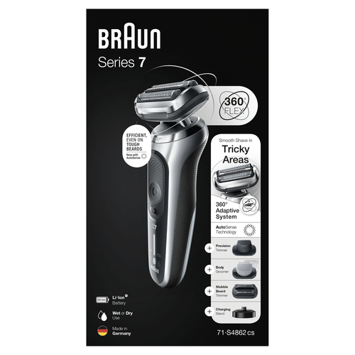 Braun Series 7 71-S4862cs Foil shaver Trimmer Silver