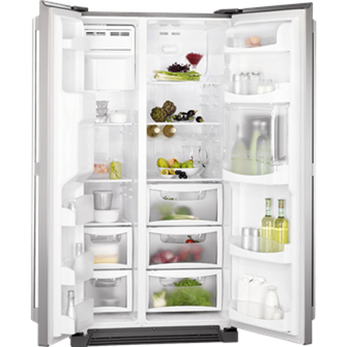AEG S66090XNS0 side-by-side refrigerator Freestanding