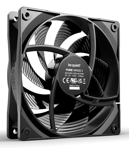 Be Quiet! Pure Wings 3 120mm Pwm high-speed 4-Pole Fan Motor Technology 4-pin Pwm PC Fan - image 2