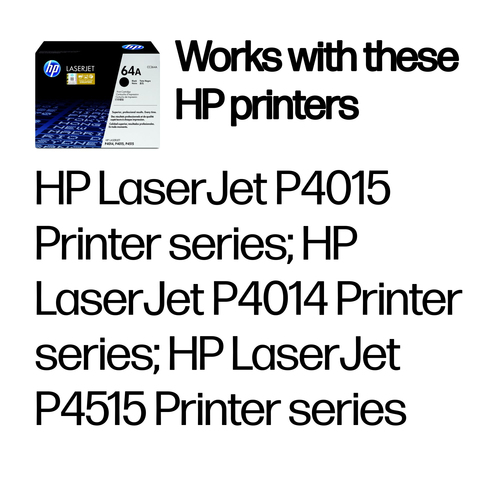 HP 64A Black Original LaserJet Toner Cartridge (CC364A) - image 2