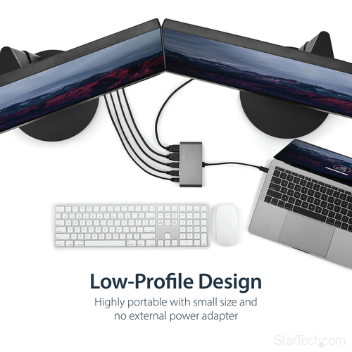 StarTech.com Dual 4K Monitor Mini Thunderbolt 3 Dock with HDMI - Mac & Windows Docking Station - Discontinued, Limited Stock, & Replaced by TB3DKM2HDL (TB3DKM2H – image 9