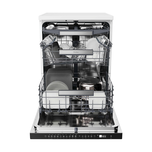 Haier I Pro Shine 3 XF5C4M1W Full-size WiFi-enabled Dishwasher - White - image 3