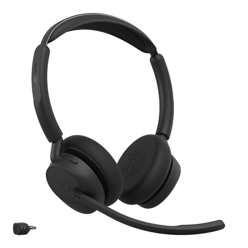 Jabra Evolve3 45 MS Stereo Black (USB-C) + Oplaadstandaard - Headset, afbeelding 3