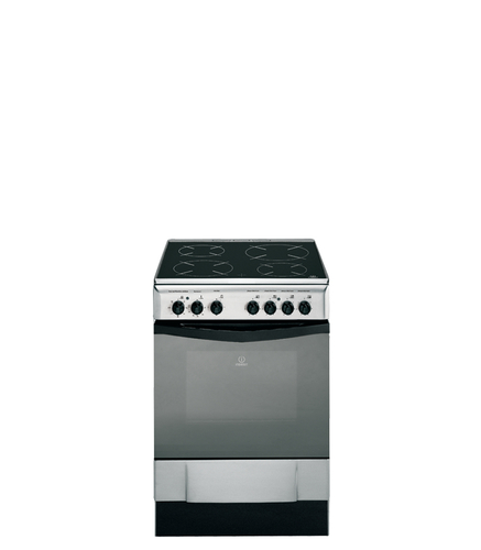 Indesit K6C51X cooker Freestanding cooker Electric Gas Black