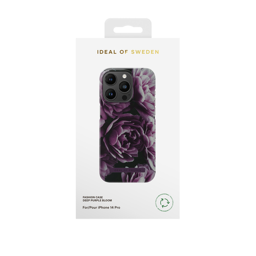 iDeal of Sweden Printed Case iPhone 14PR Deep Purple Bloom – image 1