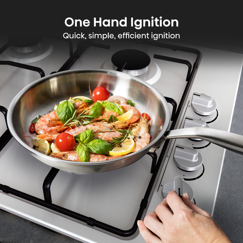 Hisense GM642XHS 60cm Gas Hob - Stainless Steel - image 4