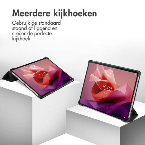 Accezz Trifold Bookcase Lenovo Tab P12 - Zwart, afbeelding 2