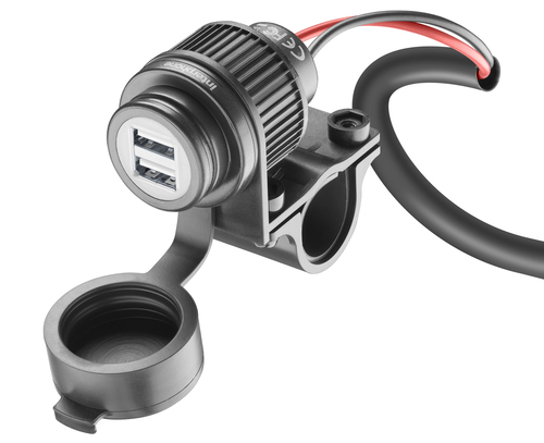 Interphone HANDLEBAR-MOUNTED DOUBLE USB PORT