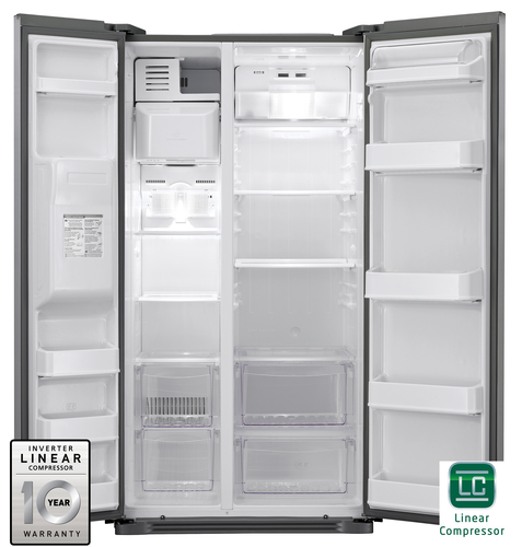 LG GS3159PVPV side-by-side refrigerator Freestanding Silver – image 4