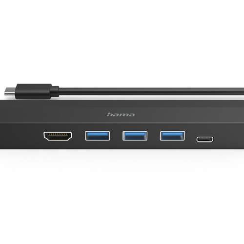 Hama USB-C Hub Multiport 6 Ports 3 x USB-A USB-C HDMI LAN/Ethernet USB Hub Zwart, afbeelding 9