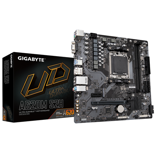 GIGABYTE A620M S2H материнская плата AMD A620 Socket AM5 Микро ATX