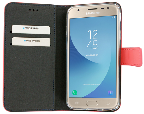 Mobiparts Premium Wallet TPU Case Samsung Galaxy J3 (2017) Peach Pink – image 4