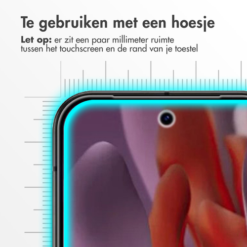 Accezz Gehard Glas Screenprotector Google Pixel 9a, afbeelding 3