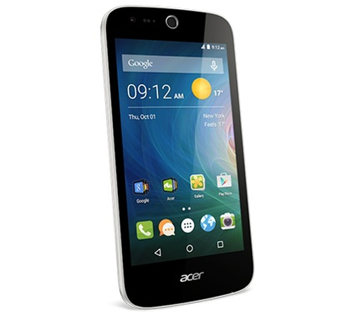 Acer Liquid Z330 11.4 cm (4.5") Dual SIM Android 5.1.1 4G 1 GB 8 GB White