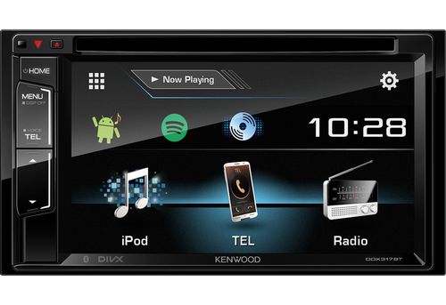 Kenwood DDX317BT car media receiver Black Bluetooth