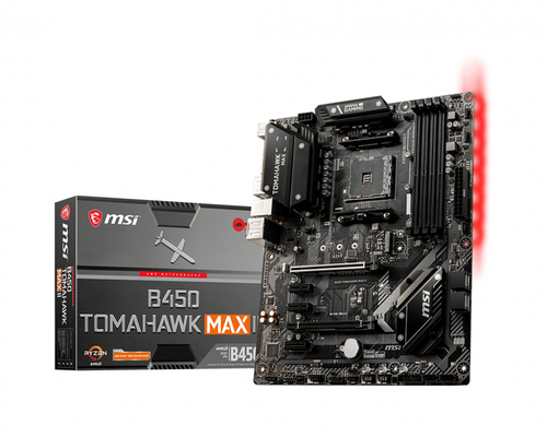 MSI B450 TOMAHAWK MAX II материнская плата AMD B450 Разъем AM4 ATX