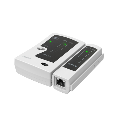 Product image: Hama 00200778 network cable tester Twisted pair cable tester Black, Grey