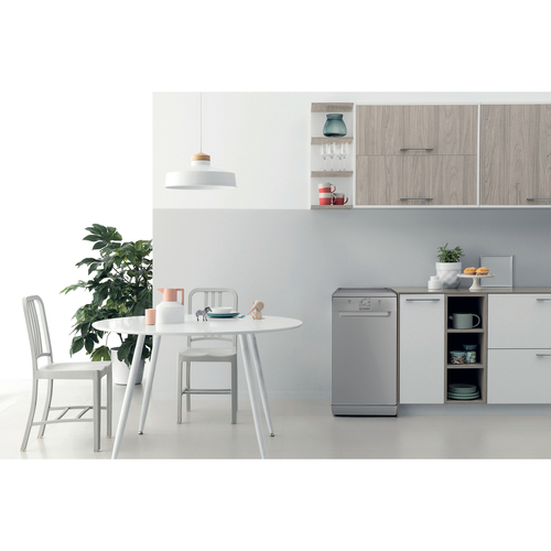 Indesit IN2FE10CS90SUK Slimline Dishwasher - Silver - E Rated, Silver - image 5