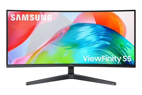 Samsung S55GH монитор для ПК 86,4 cm (34") 3440 x 1440 пикселей UltraWide Quad HD ЖК Черный