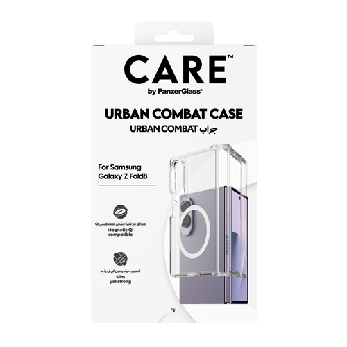 PanzerGlass CARE™ by PanzerGlass® Transparent Urban Combat Case w. Qi Compatible Samsung Fold8 – image 3